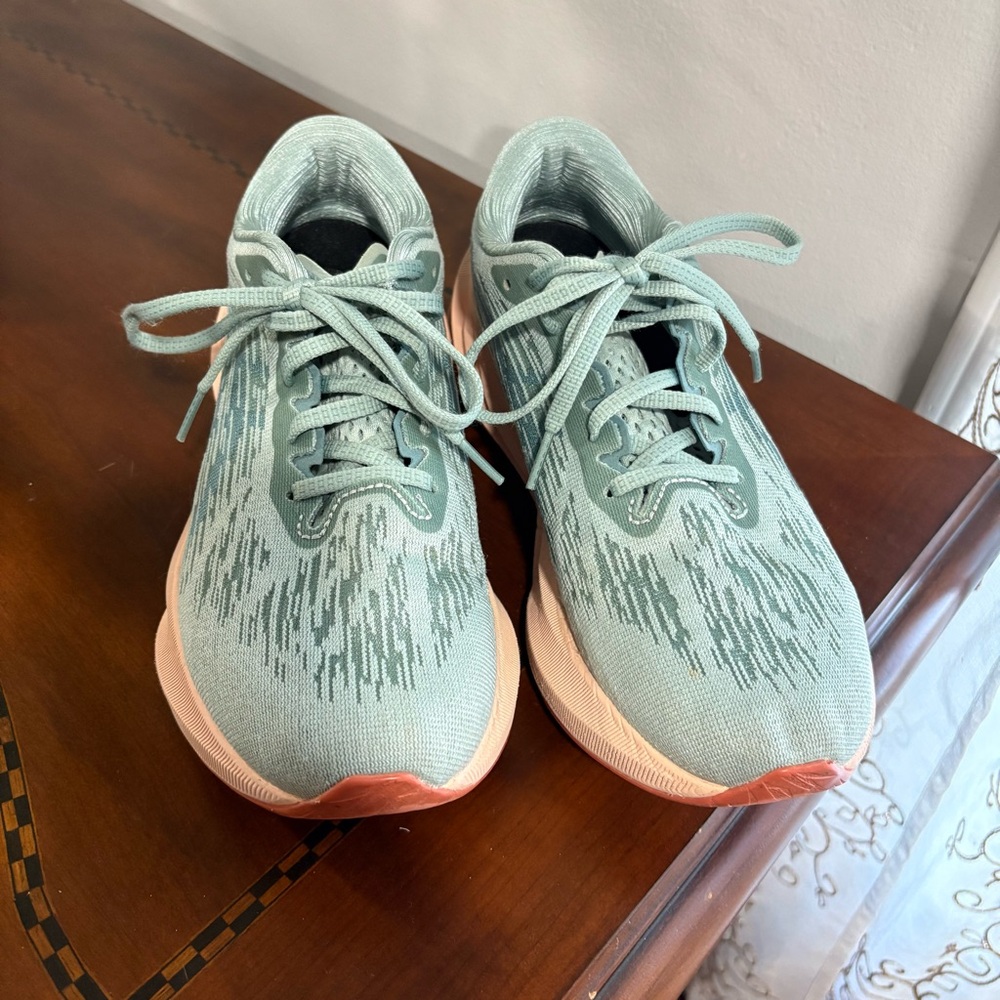 Asics Women's Athletic Shoes in Teal and Peach - Picture 3 of 10
